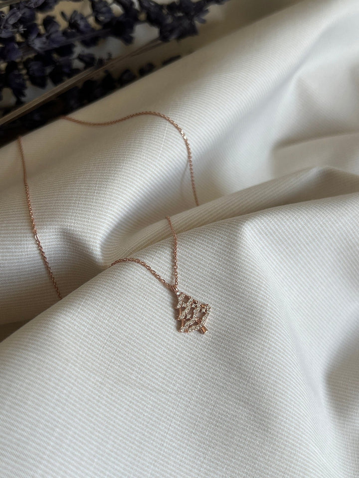Round Cut Christmas Tree Necklace for Her Christmas Gift - Doozy Diamonds