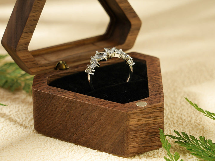 Ethically sourced multi stone diamond eternity band