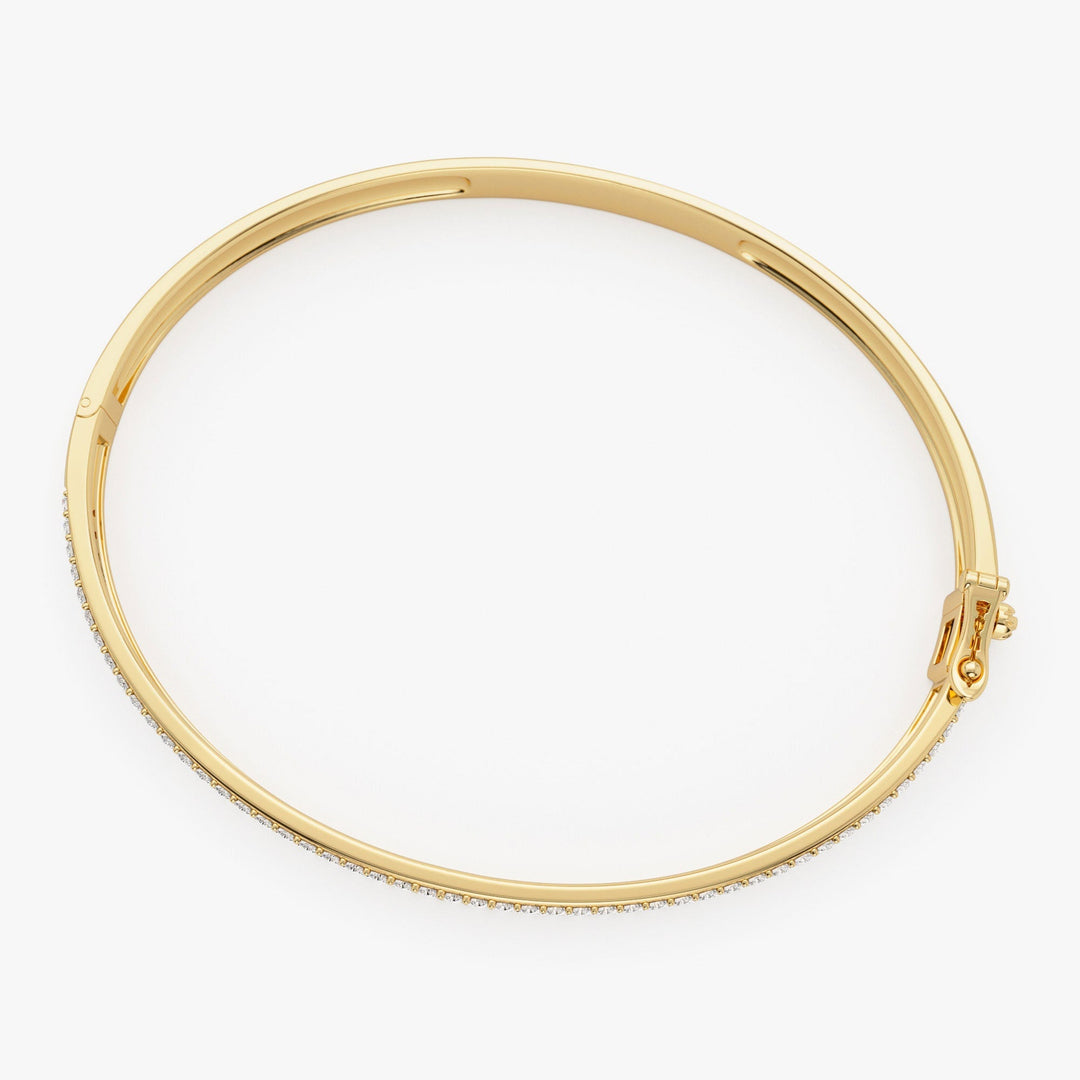 Statement Triple Row Diamond Bangle Bracelet for Women - Doozy Diamonds