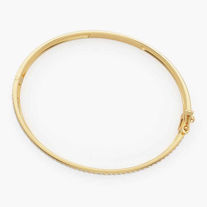 Statement Triple Row Diamond Bangle Bracelet for Women - Doozy Diamonds