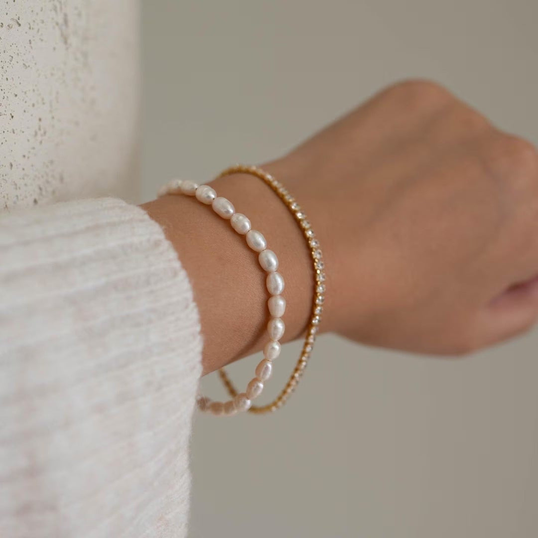 Round Diamond Lab-Grown Tennis Bracelet For Her