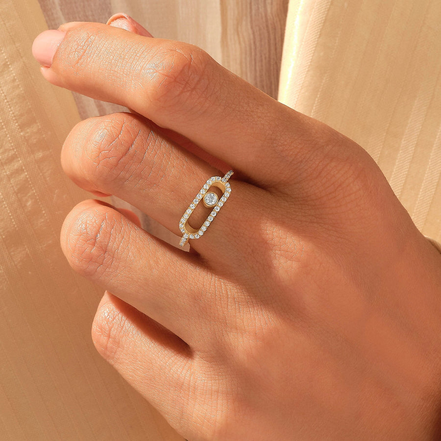 Round Cut Diamond Paperclip Wedding Band for Women - Doozy Diamonds