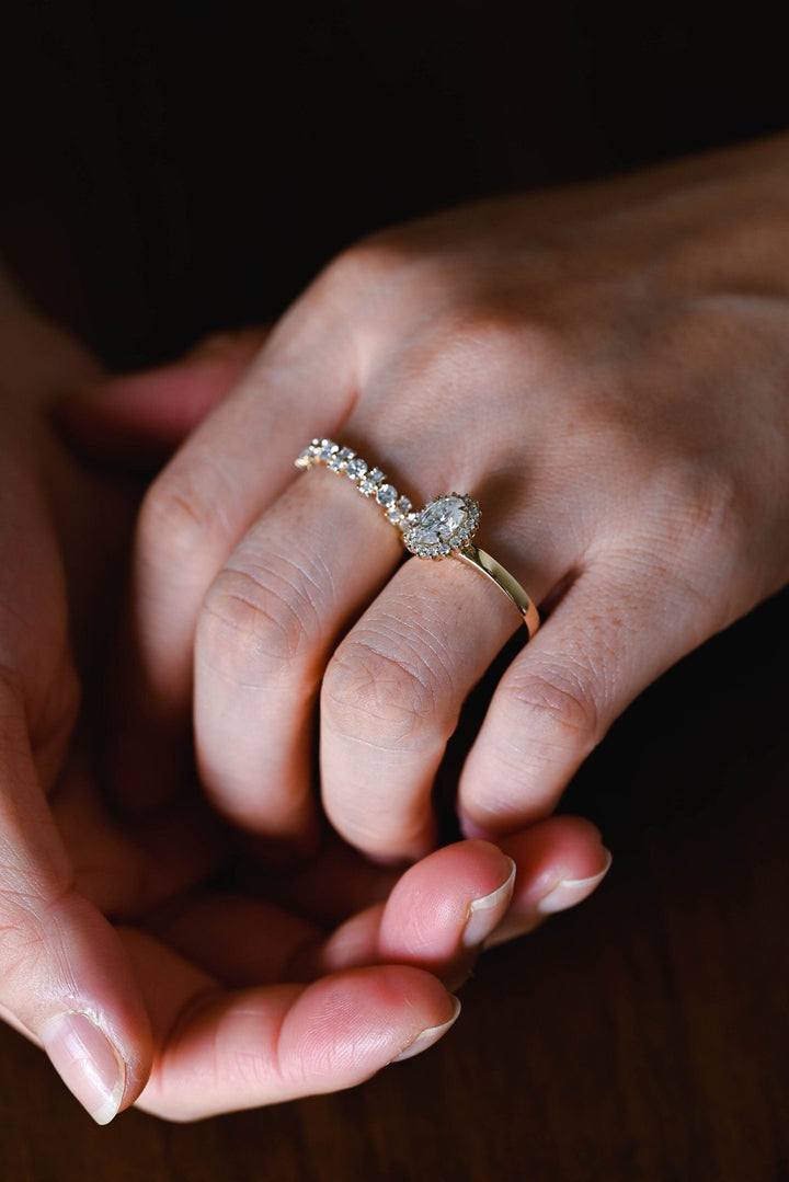 Ethically sourced round diamond eternity band