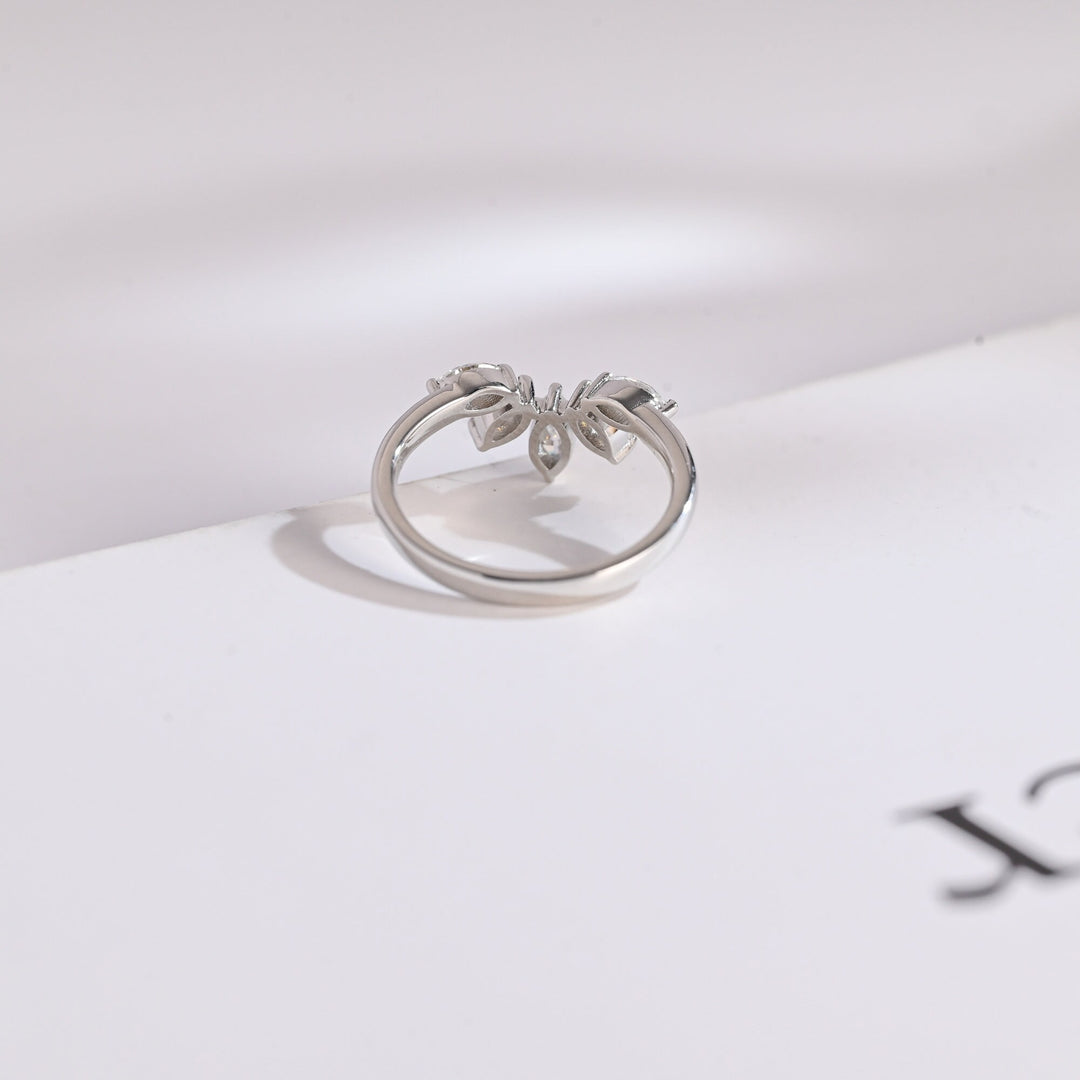 Close-up of 0.41CT marquise lab grown diamonds