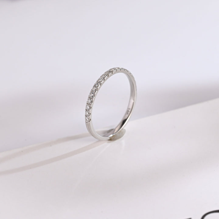 Ethically sourced round diamond eternity band