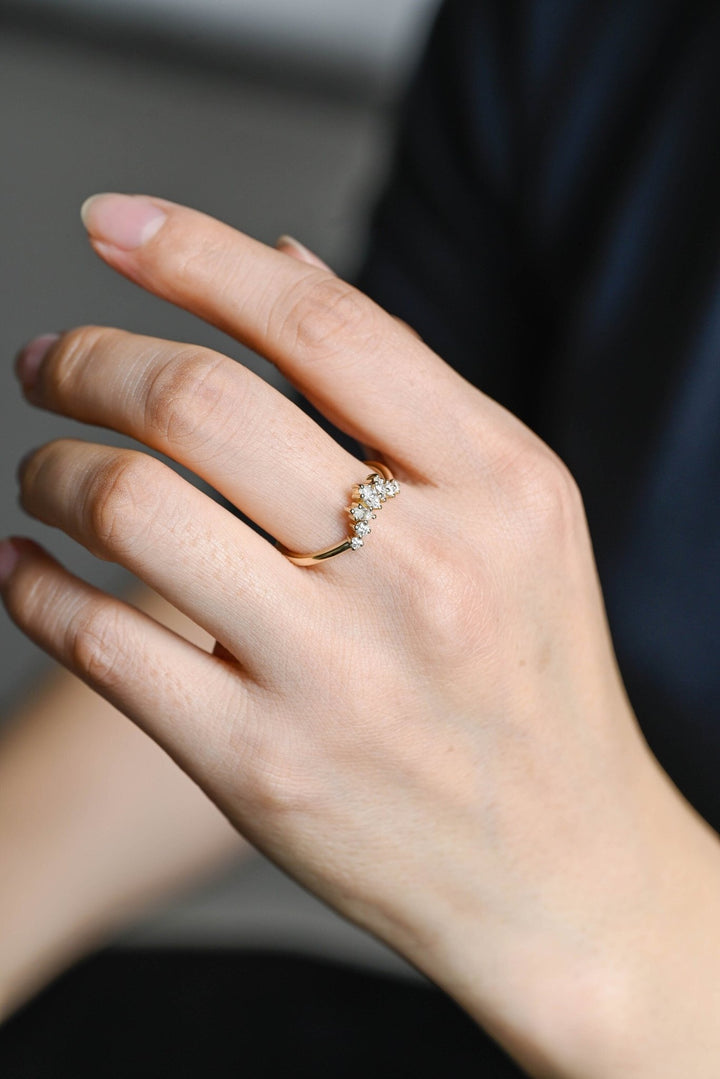 Ethically sourced round marquise diamond eternity band
