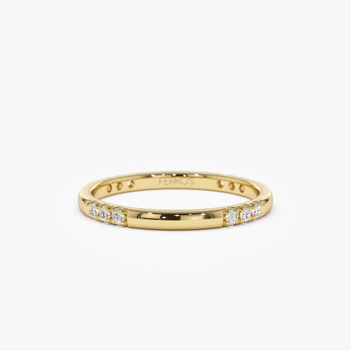 Round Cut Eternity Diamond Wedding Ring Gift for Women - Doozy Diamonds