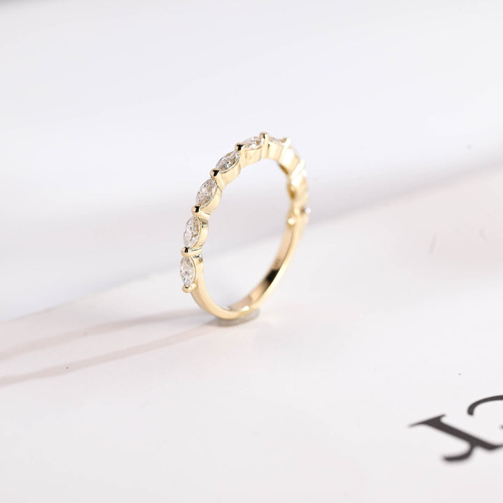 Ethically sourced marquise diamond eternity band