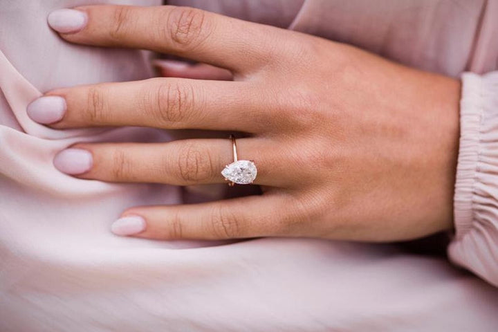 2.50CT pear cut solitaire engagement ring available to buy now