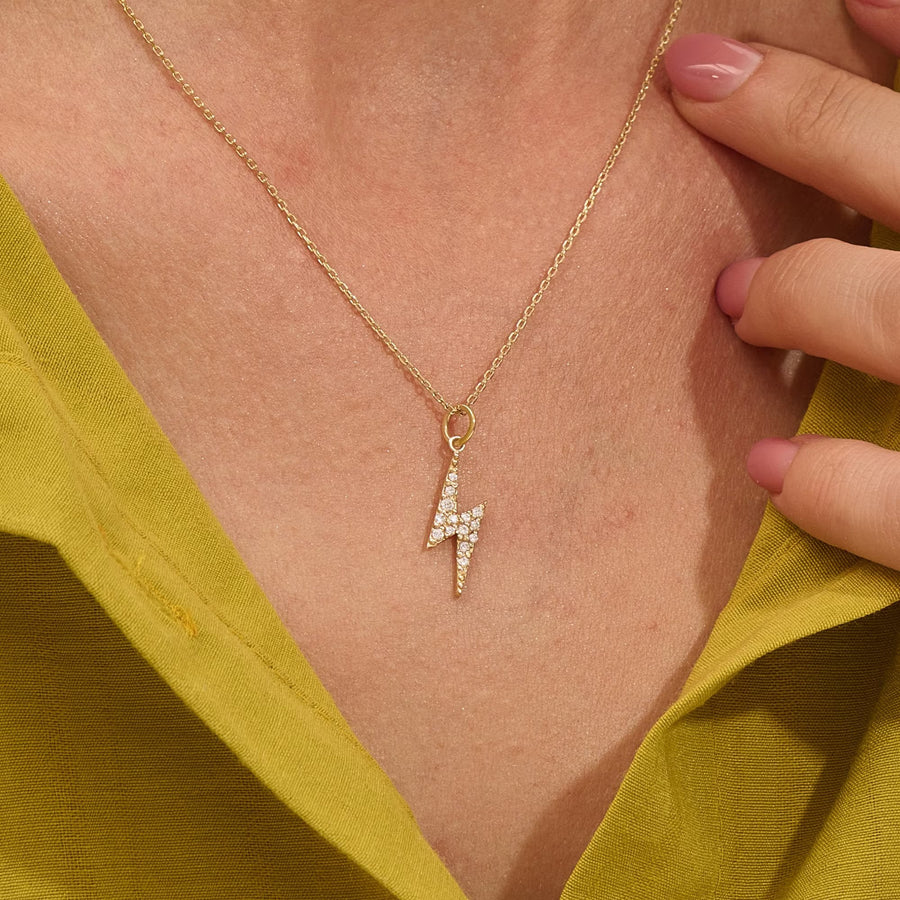 Thunder lab grown diamonds Pendant Necklace for Women - Doozy Diamonds