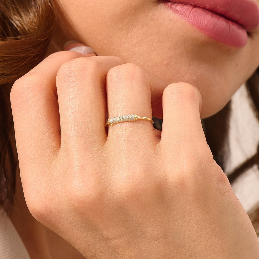 Round Cut Diamond Unique Wedding Ring Gift for Women - Doozy Diamonds