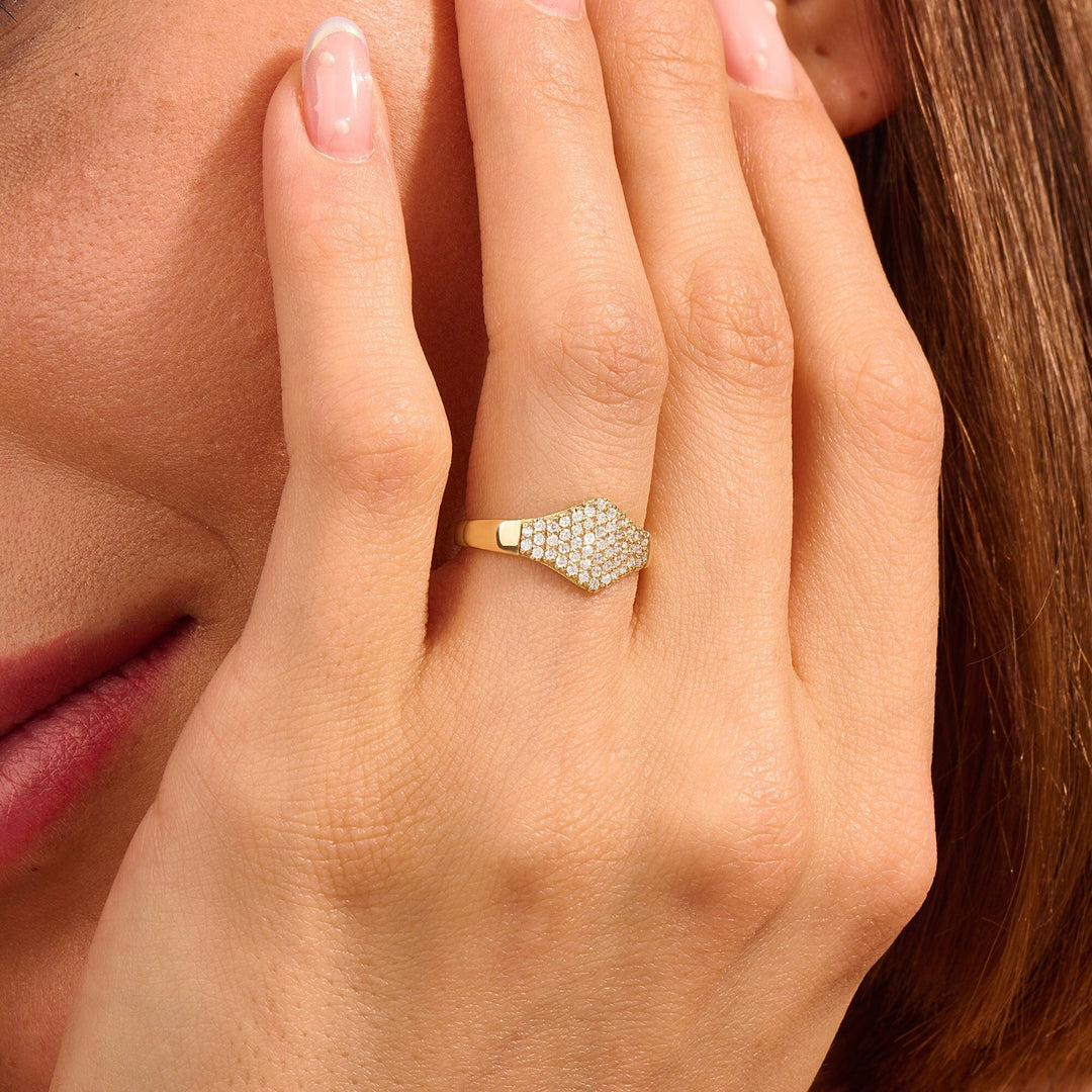 Round Cut lab grown diamonds Wedding Ring in Solid Gold - Doozy Diamonds