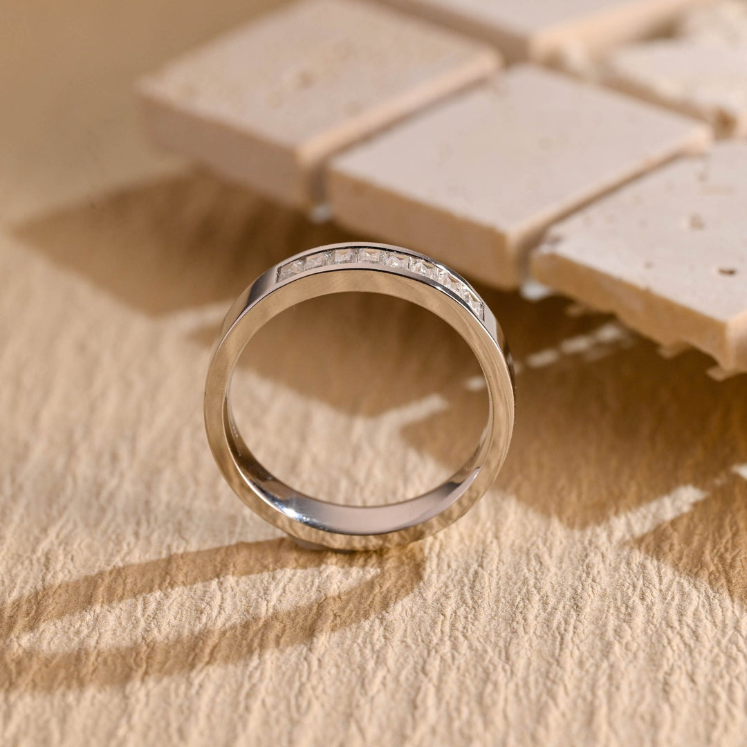 0.40CT Emerald Cut Lab Grown Men's Wedding Band in Solid Gold - Doozy Diamonds