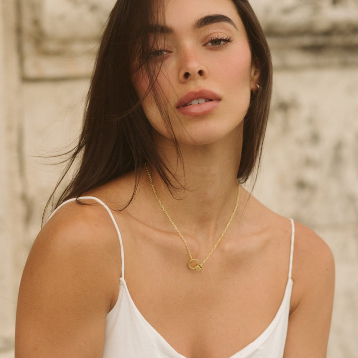14K Gold Filled Circle Layered Necklace Gift for Women - Doozy Diamonds
