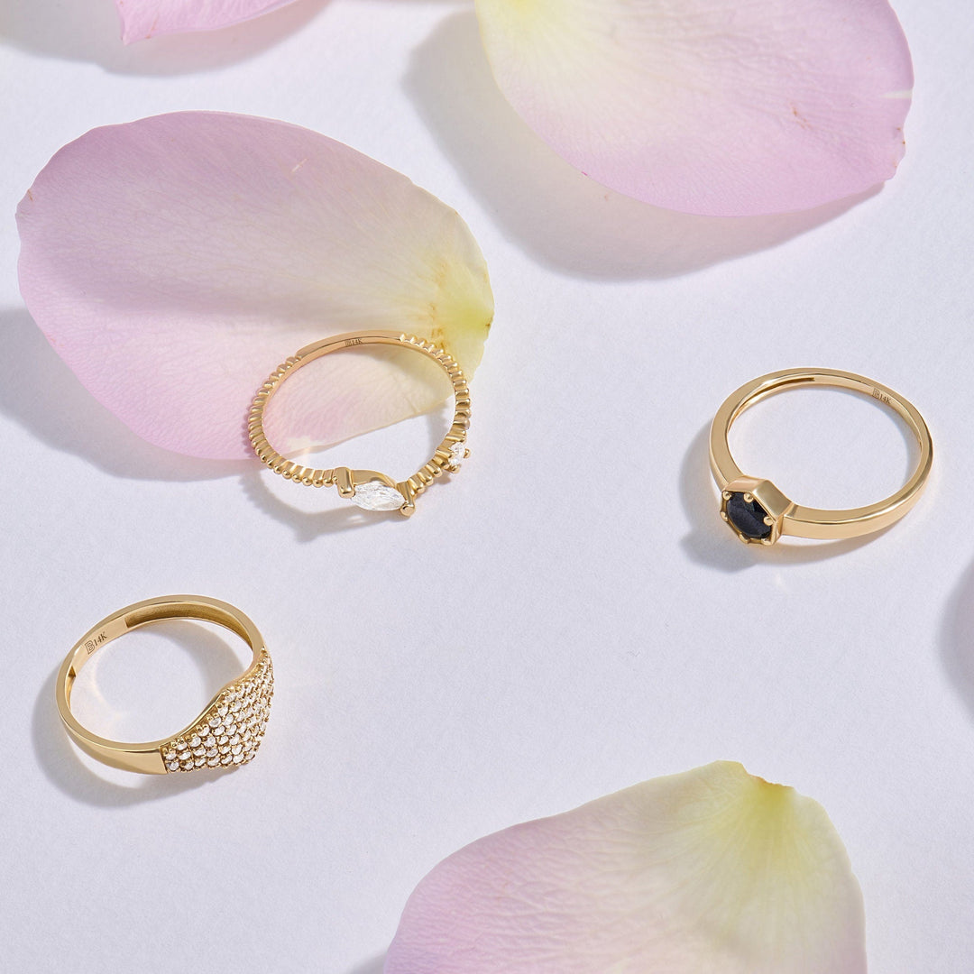 Round Cut lab grown diamonds Wedding Ring in Solid Gold - Doozy Diamonds