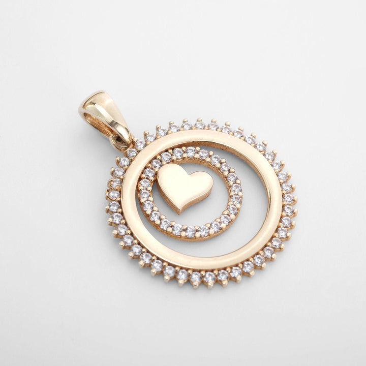Round Cut Diamond Circle Necklace for Her - Doozy Diamonds