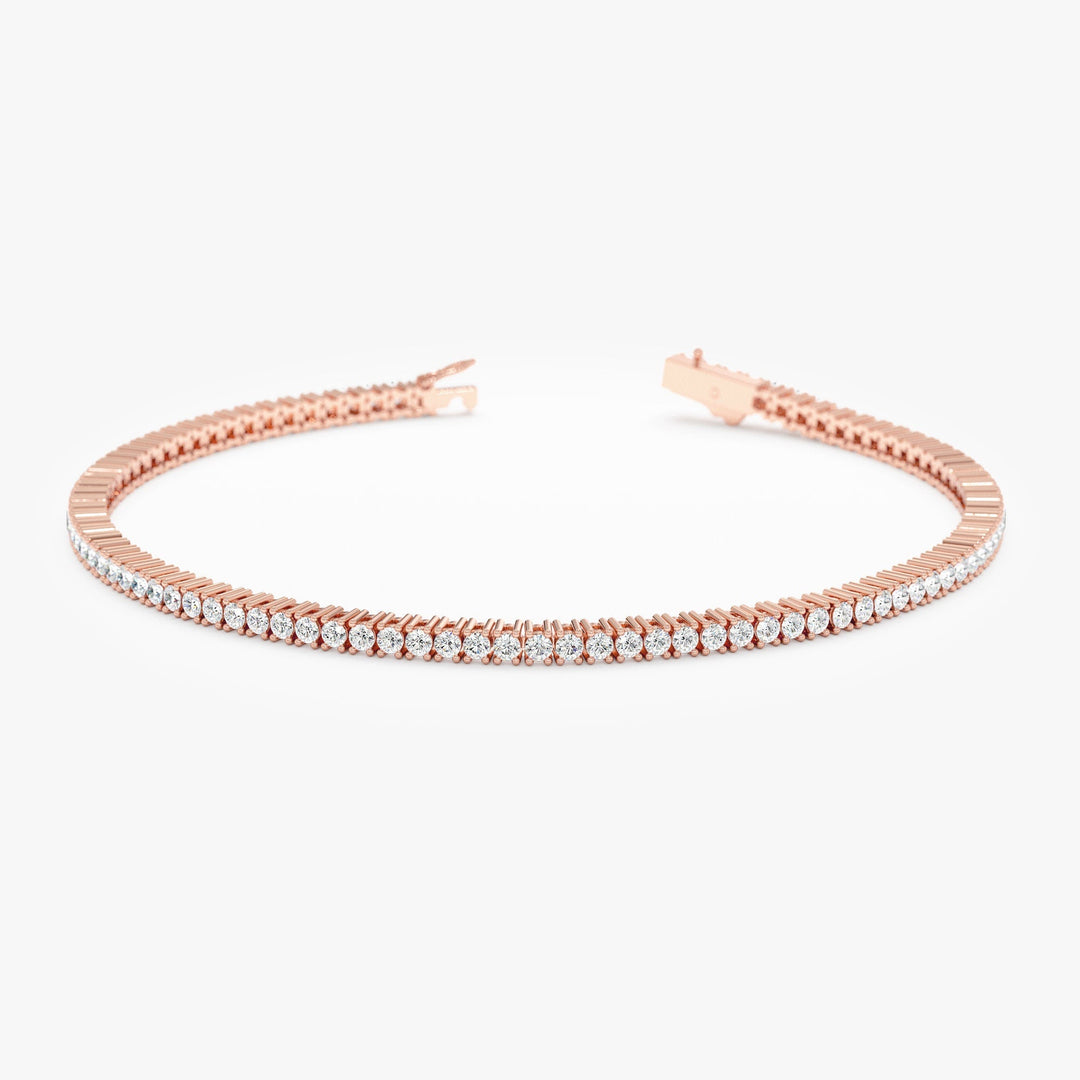 Round Cut Diamond Tennis Bracelet For Women - Doozy Diamonds