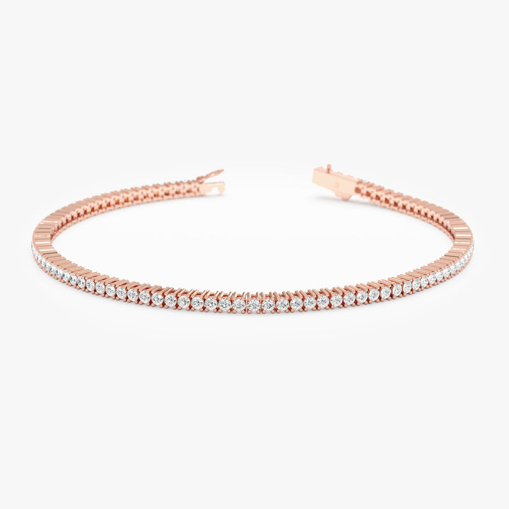 Round Cut Diamond Tennis Bracelet For Women - Doozy Diamonds
