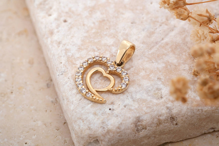 Intertwined Hearts Diamond Necklace for Anniversary Gift - Doozy Diamonds