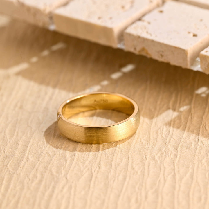0.15CT Round Cut Lab Grown Men's Wedding Band in Solid Gold - Doozy Diamonds