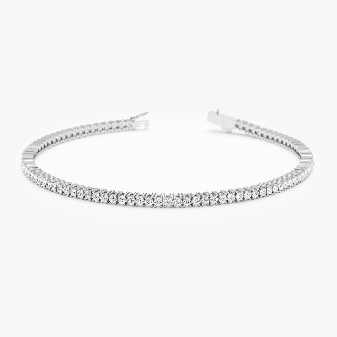 Round Cut Diamond Tennis Bracelet For Women - Doozy Diamonds