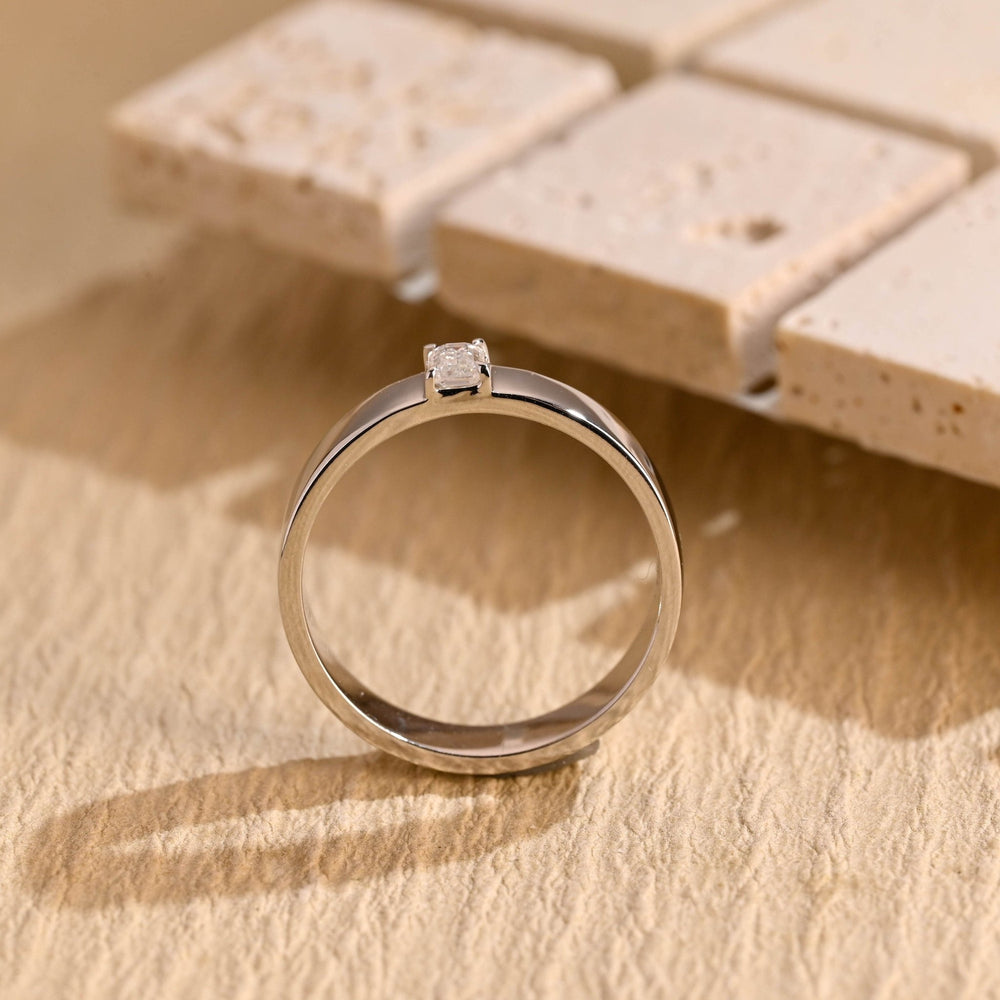 0.50CT Emerald Cut Lab Grown Minimalist Men's Wedding Band - Doozy Diamonds