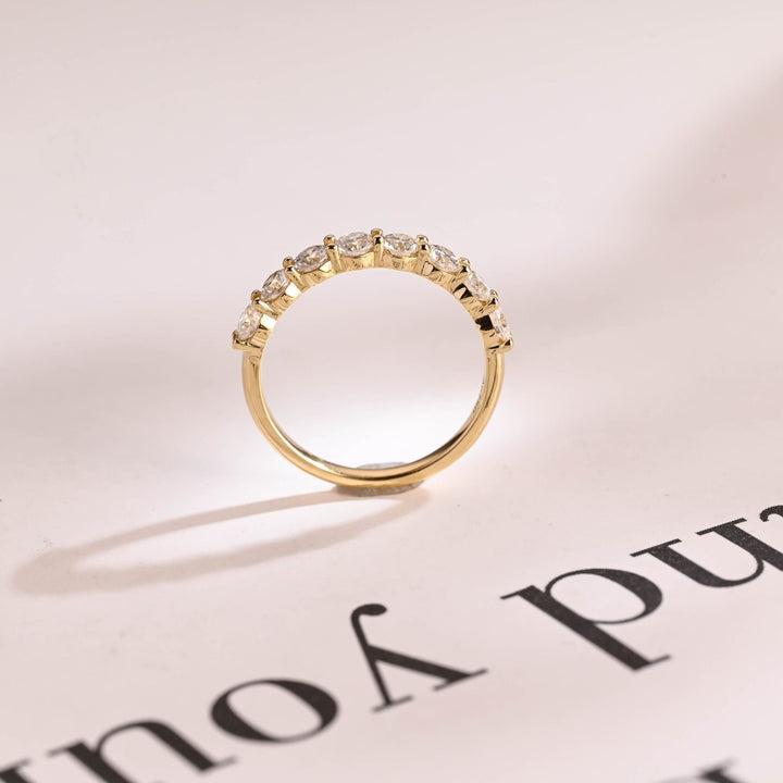 Ethically sourced round diamond eternity band