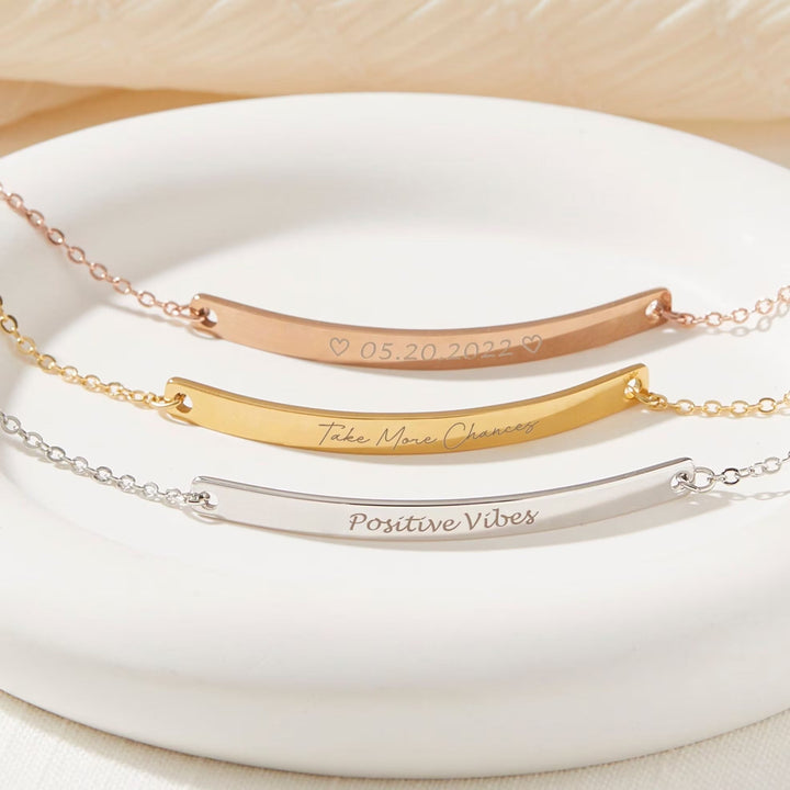 Personalized Engraved Gold Bracelet for Mother's Day Gift - Doozy Diamonds