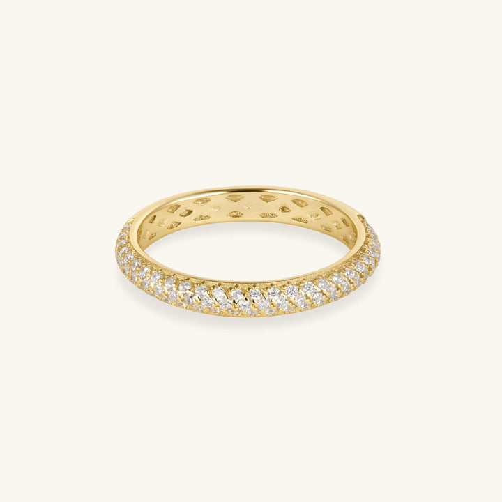 Pave Diamond Eternity Stacking Wedding Band - Doozy Diamonds