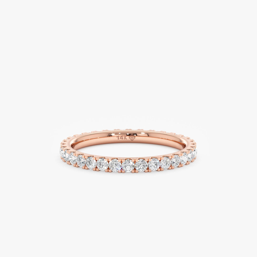 Round Cut Full Eternity Diamond Stacking Band - Doozy Diamonds