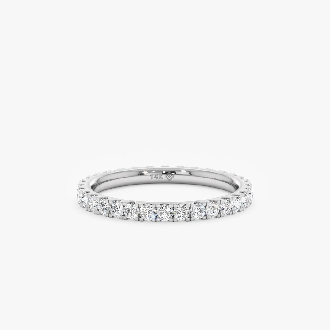 Round Cut Full Eternity Diamond Stacking Band - Doozy Diamonds