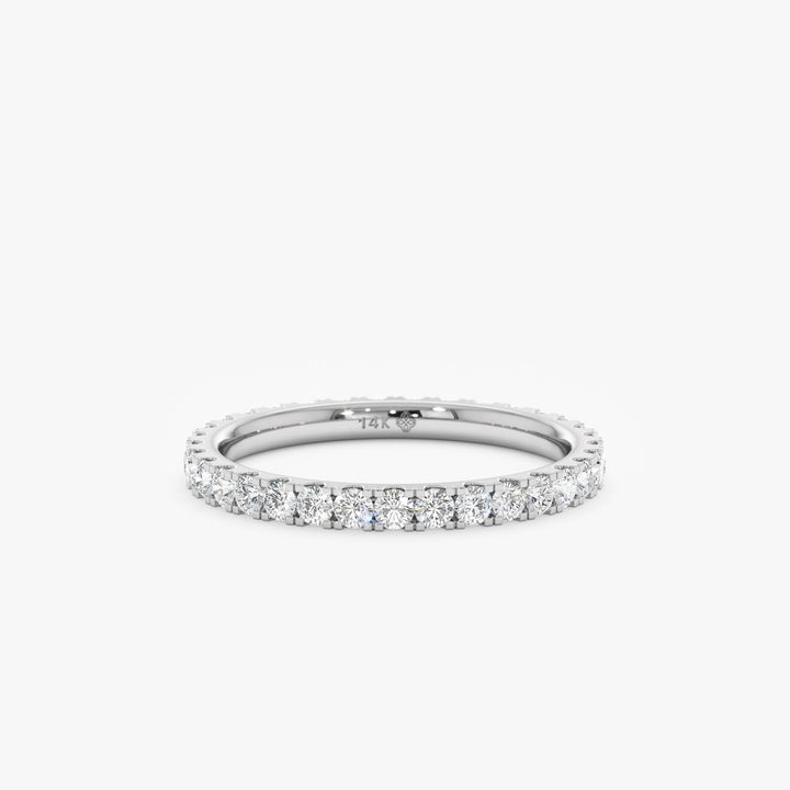 Round Cut Full Eternity Diamond Stacking Band - Doozy Diamonds
