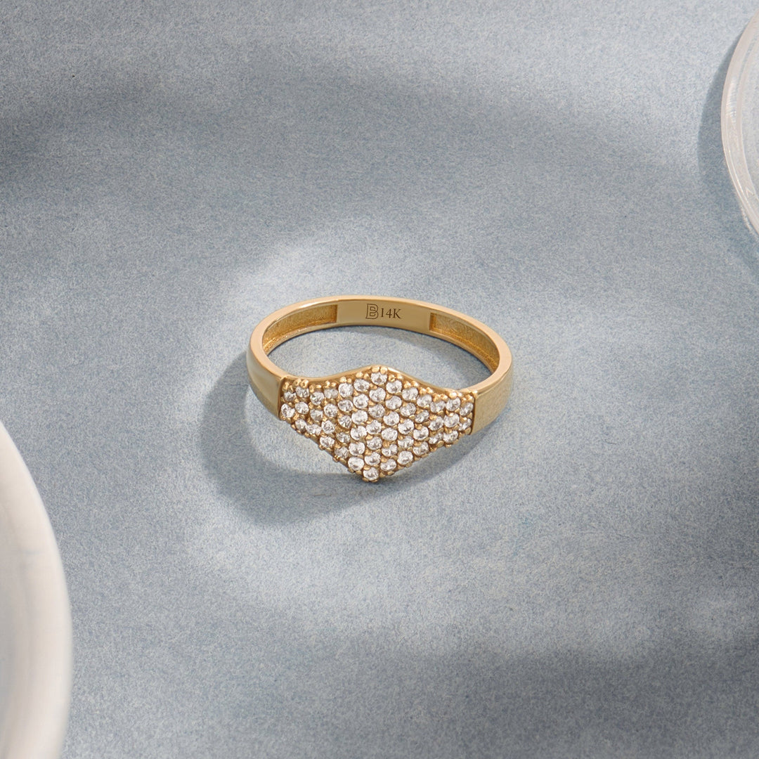 Round Cut lab grown diamonds Wedding Ring in Solid Gold - Doozy Diamonds