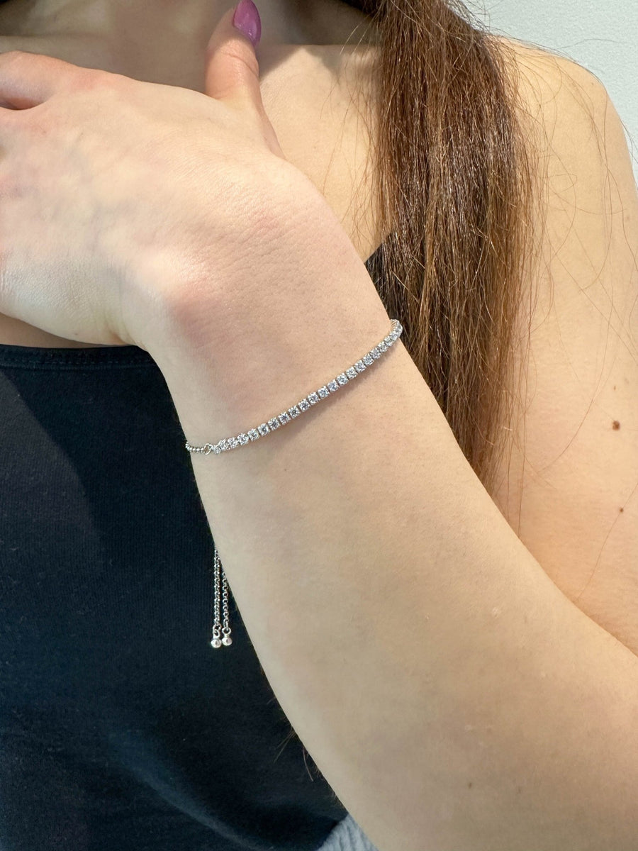 Round Cut Tennis Diamond Bracelet for Women - Doozy Diamonds