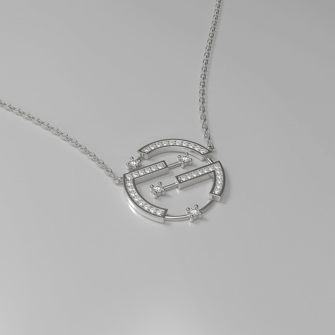 Round Cut Diamond Unique Necklace for Her - Doozy Diamonds