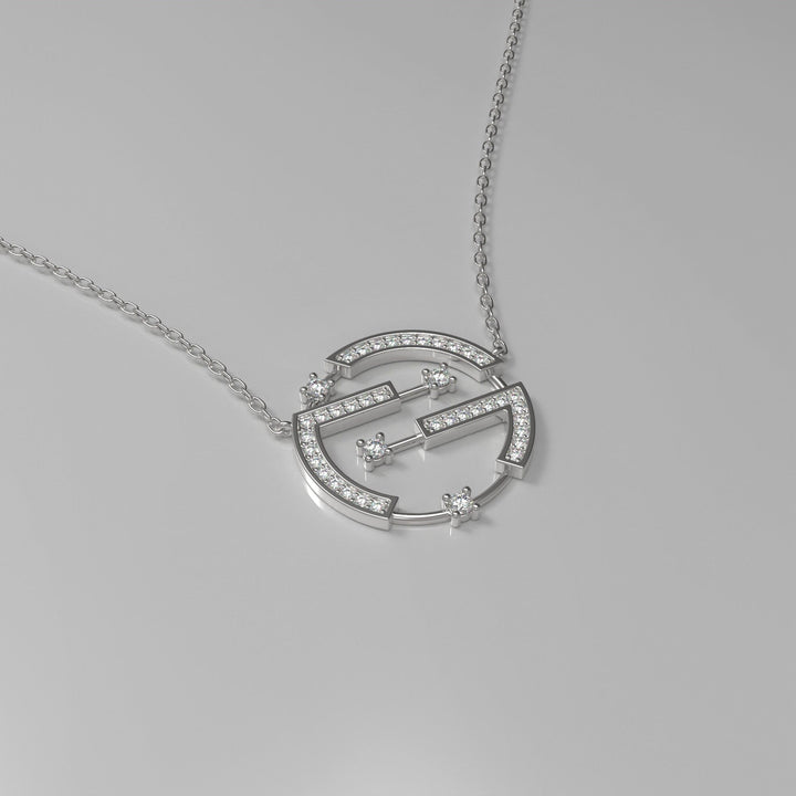 Round Cut Diamond Unique Necklace for Her - Doozy Diamonds