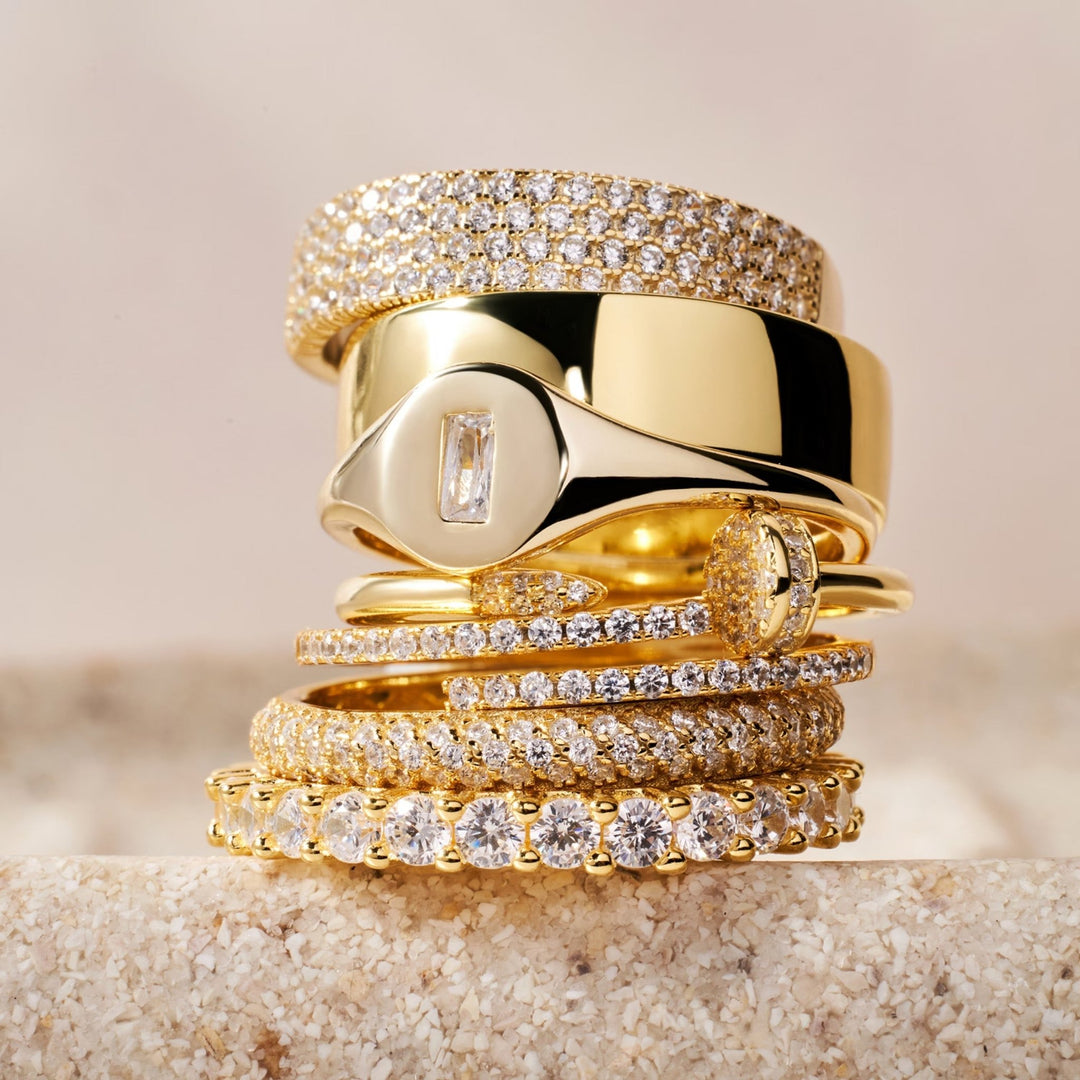Pave Diamond Eternity Stacking Wedding Band - Doozy Diamonds