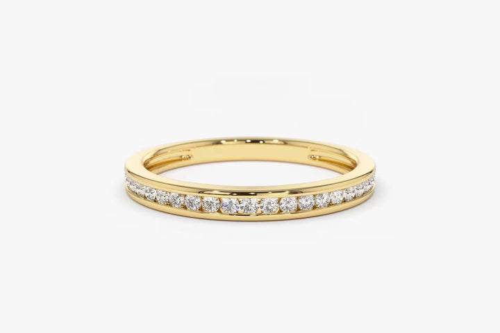 Round Cut Diamond Channel Set Ring for Her - Doozy Diamonds