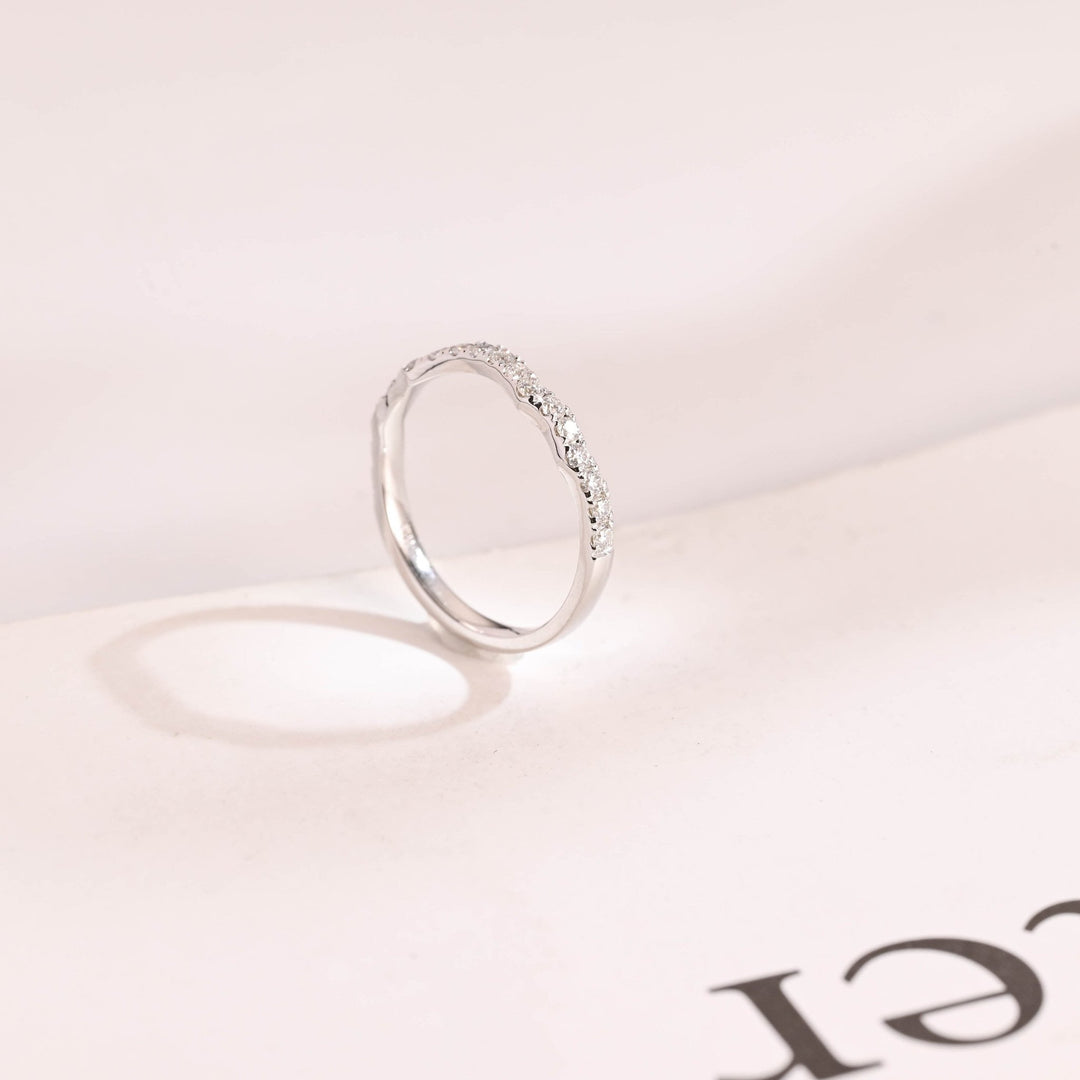Ethically sourced round diamond eternity band