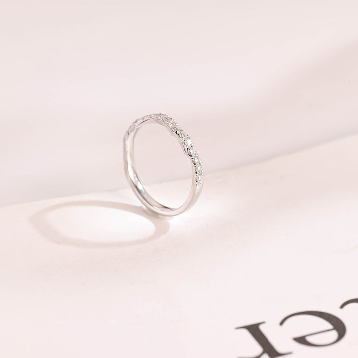 Ethically sourced round diamond eternity band
