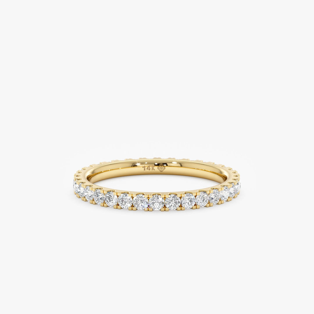 Round Cut Full Eternity Diamond Stacking Band - Doozy Diamonds