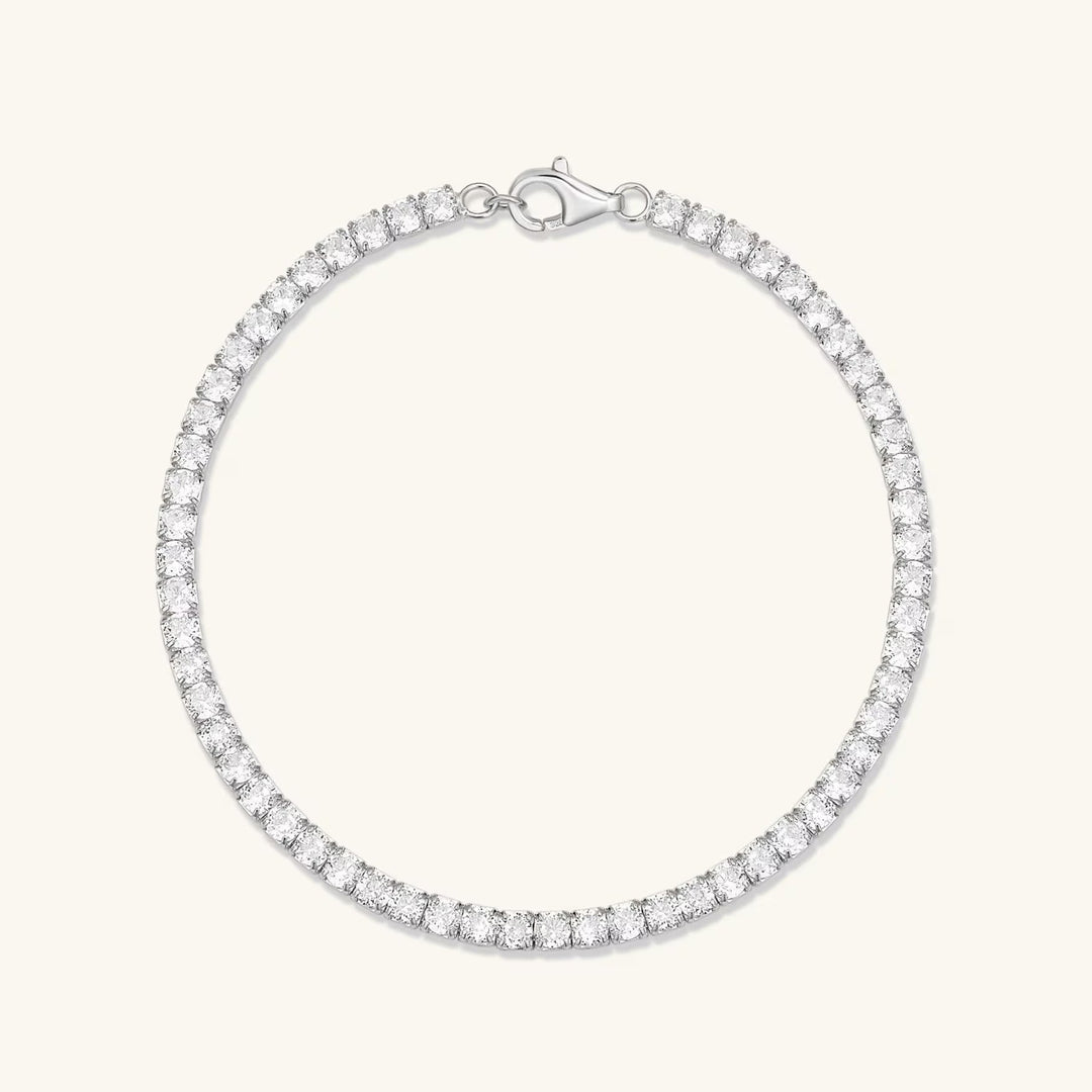 Round Diamond Lab-Grown Tennis Bracelet For Her