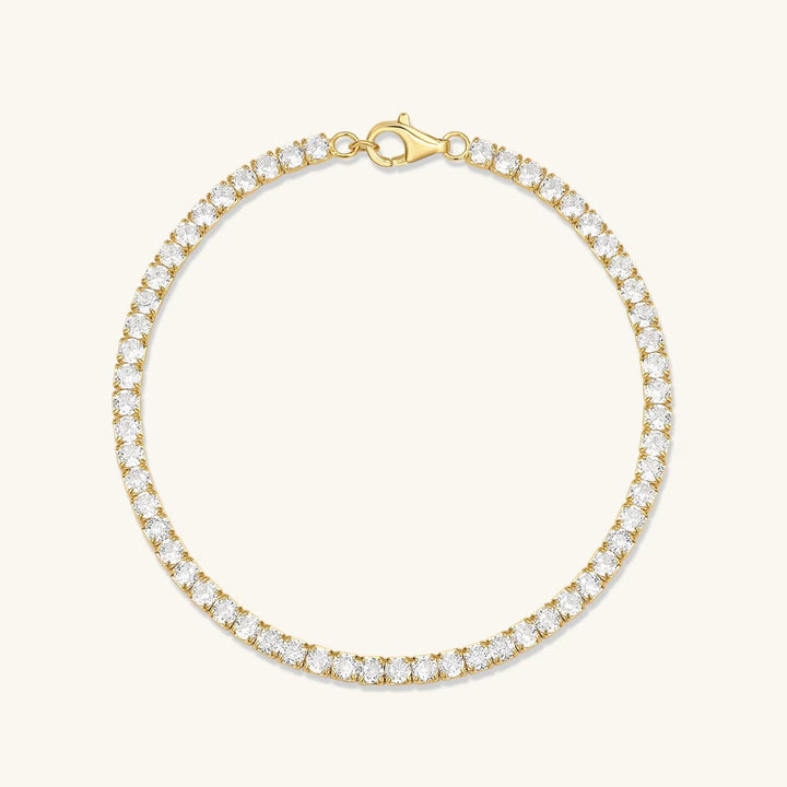 Round Diamond Lab-Grown Tennis Bracelet For Her