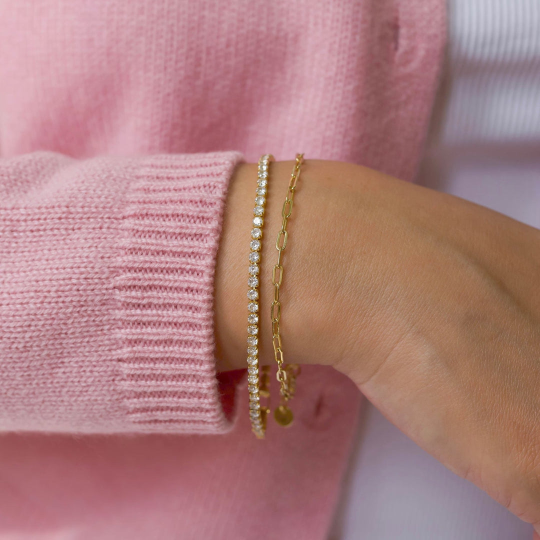 Round Diamond Lab-Grown Tennis Bracelet For Her