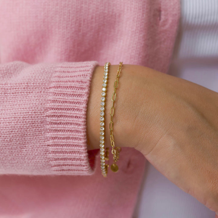 Round Diamond Lab-Grown Tennis Bracelet For Her