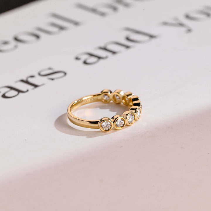 Ethically sourced round diamond eternity band