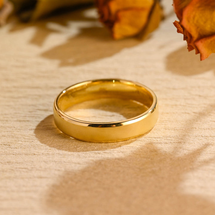 5.0mm Plain Men's Wedding Band, Anniversary Gift For Man - Doozy Diamonds
