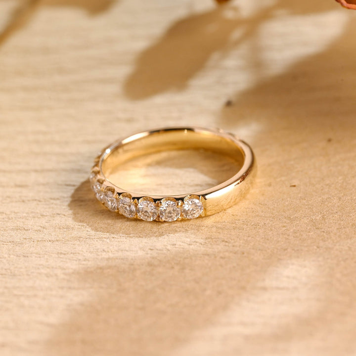 Ethically sourced round diamond eternity band