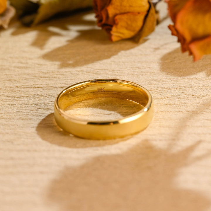5.0mm Plain Men's Wedding Band, Anniversary Gift For Man - Doozy Diamonds