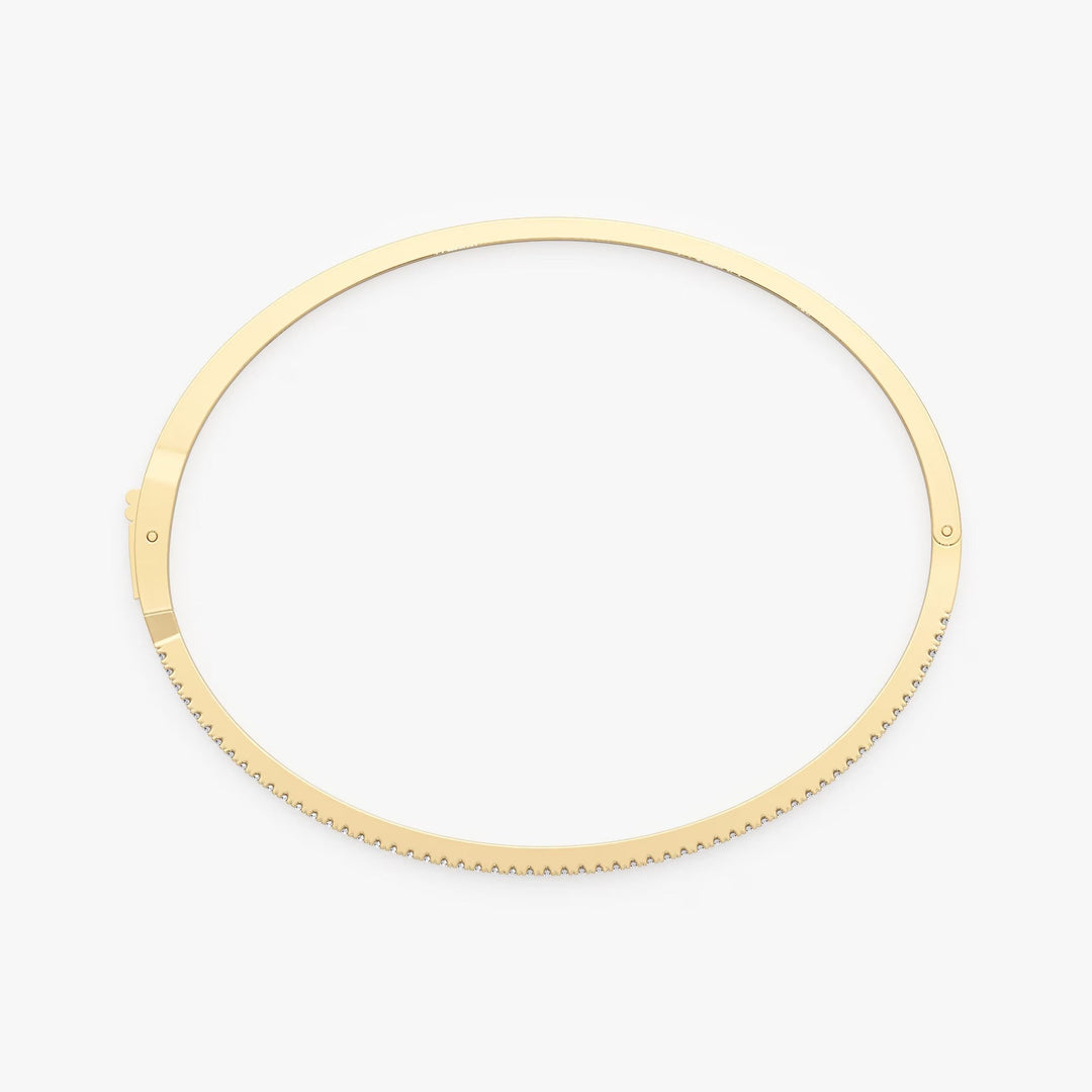 Round Cut Diamond Bracelet Bangle for Birthday Gift - Doozy Diamonds
